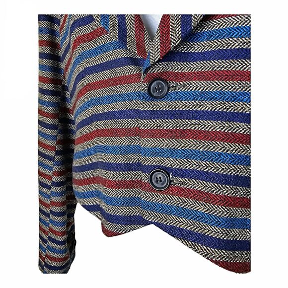 Tulle by Anthropology Tulle Striped Blazer/Jacket Size S - Picture 3 of 7